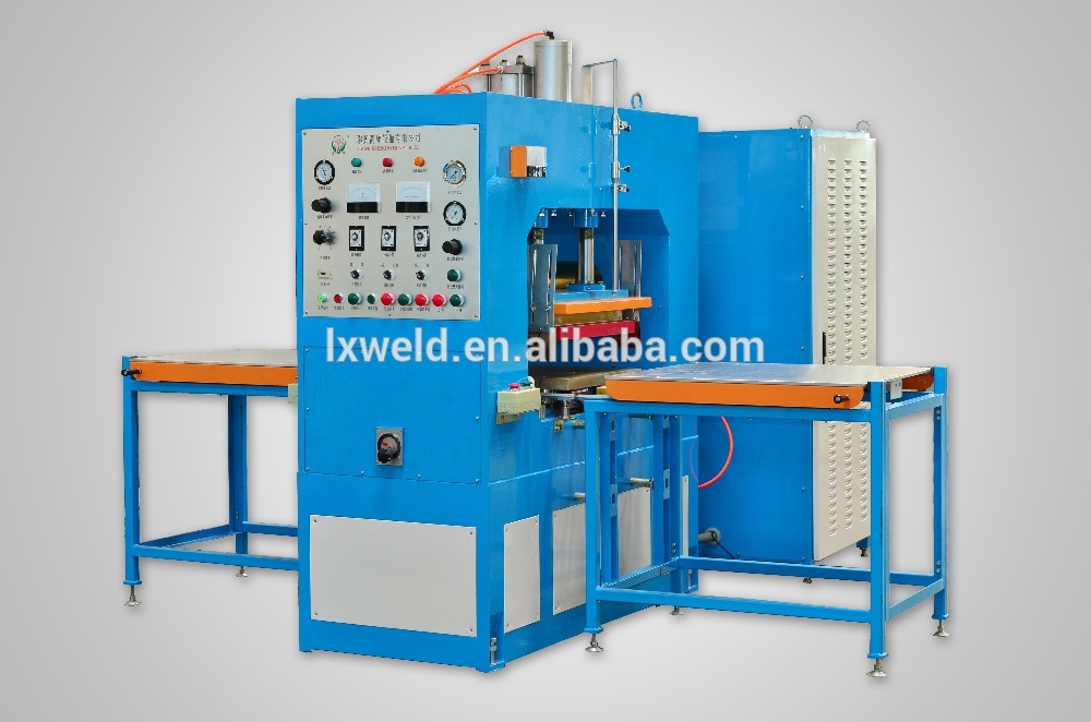 8~25KW automatic sliding table high frequency welding & cutting machine.High power plastic welding machine